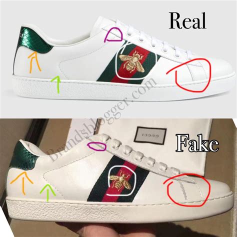 how to tell if Gucci shoes are fake